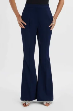 Lavish Alice Suiting<Emelie Fit & Flare Trousers In Navy