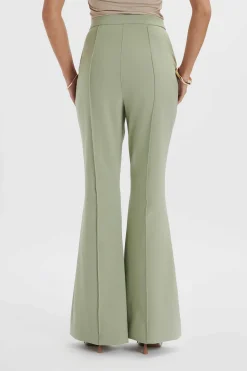 Lavish Alice Suiting<Emelie Fit & Flare Trousers In Sage Green