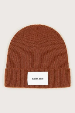 Lavish Alice Knitted Hats & Scarves<Ezra Knitted Cashmere Blend Beanie In Camel