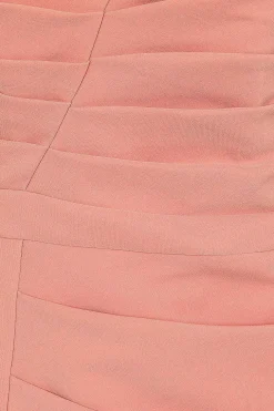 Lavish Alice Wedding Guest<Hailey Pleated Bardot Midi Dress In Coral