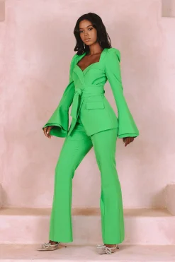 Lavish Alice Suiting<Raquel Fit And Flare Trouser In Apple Green