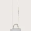 Lavish Alice Clutch Bags<Reya Bead Handle Marbled Box Clutch Bag In White