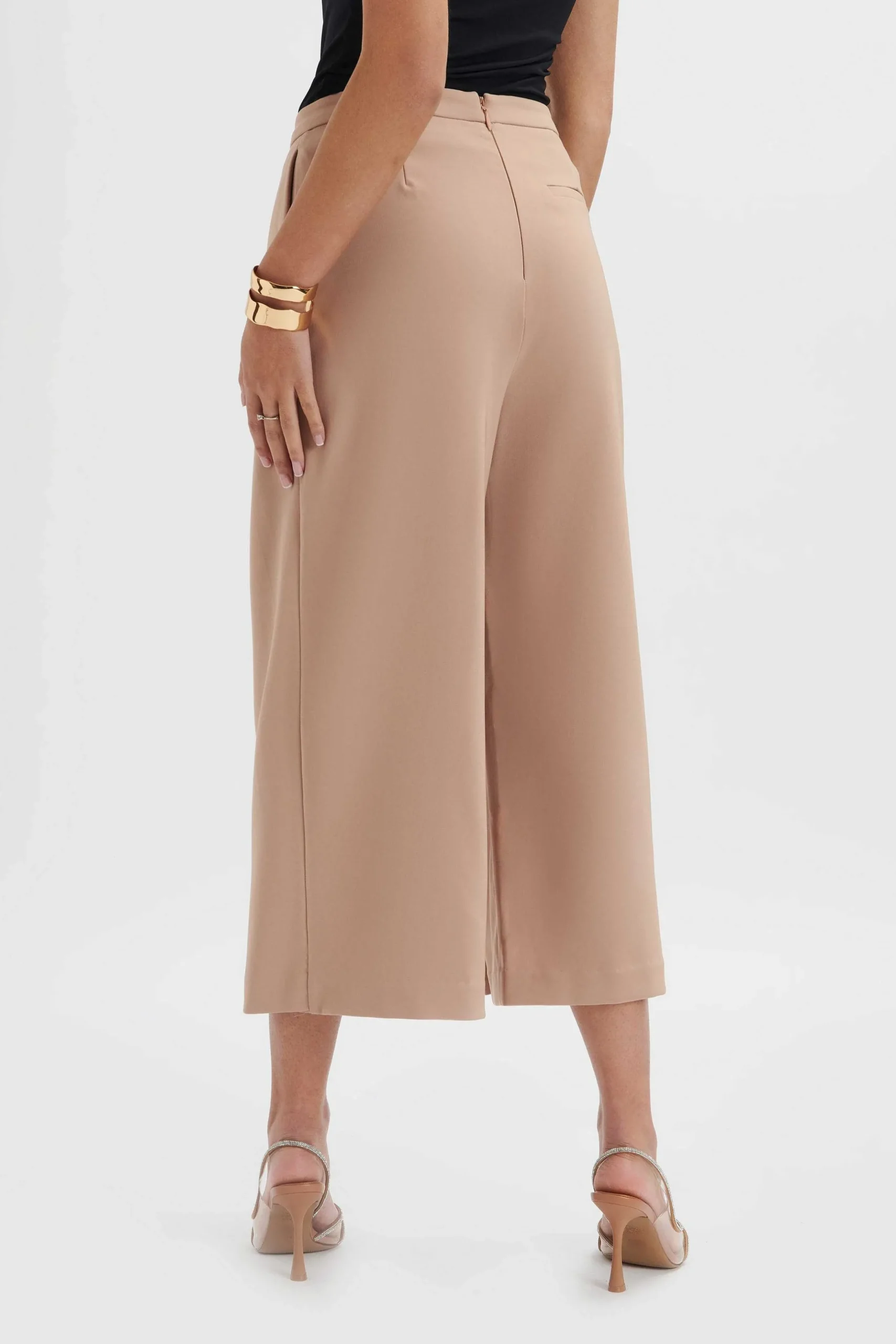 Lavish Alice Suiting<Siya Wrap Culotte Trousers In Camel