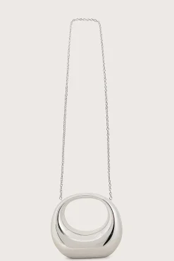 Lavish Alice Clutch Bags<Viviana Sculptural Acrylic Clutch Bag In Silver