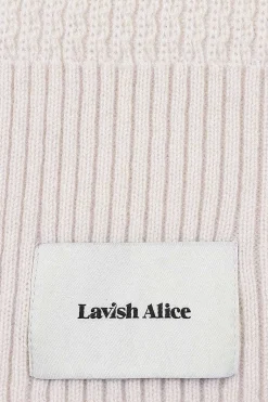 Lavish Alice Knitted Hats & Scarves<Zoha Knitted Cashmere Blend Scarf In Sand