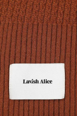 Lavish Alice Knitted Hats & Scarves<Zoha Knitted Cashmere Blend Scarf In Camel